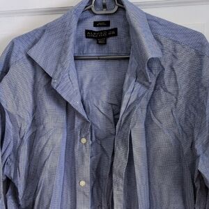 Men's Casual Blue Button Down Shirt